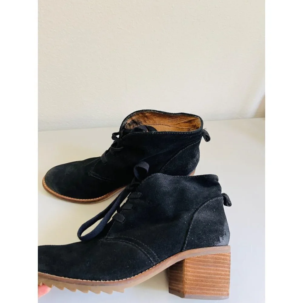 Biala Suede Lace up booties